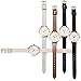 VICTORIA HYDE Women Dress Quartz Second Hand Wrist Watches with Genuine Leather Strap for Ladies