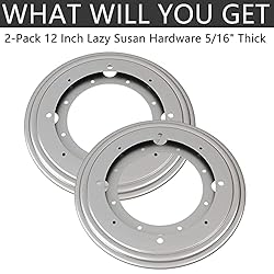 RHBLME 2 Pack Lazy Susan Hardware 12