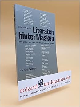 Literaten Hinter Masken Eine Betrachtung Uber Das Pseudonym In Der Literatur Amazon Co Uk Unknown Books