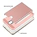 Note 3 Case, Galaxy Note 3 Case - ULAK Hybrid Slim Hard Back Case Cover Rubber Bumper 2in1 Daul Layer w/ Card Storage for Samsung Galaxy Note 3 III N9000- Rose Gold