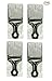 Pro Grade Hair Pick Afro Pick Styling Pik (Pack of 4) 7 Inch