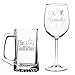 All Gifts The Godfather Beer Mug and The Godmother Wine Glass Set