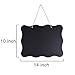 AUSTOR Chalkboards 10x14 Inch Double Sided Erasable Chalkboard Signs Message Board with Hanging String and Cleaning Cloth, 2 Pack