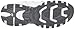 Skechers Men's Vigor 2.0 Serpentine Sneaker, White/Charcoal, 9.5 M US
