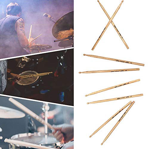5B Drumsticks American Ash Wood Tip Student Drum Sticks(4 Pairs)