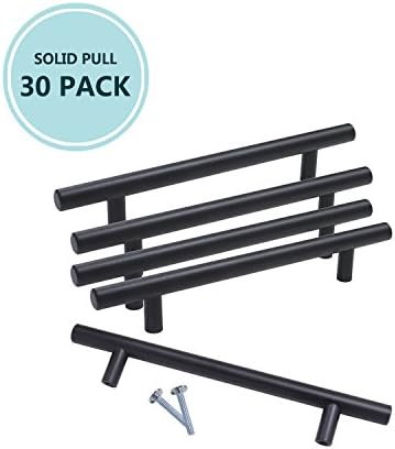 5" Center to Center Sliding Barn Door Handle Gate/Cabinet/Closet Door Pulls, Cabinet &amp; Furniture Pulls, Classic Elegance for Country Cabin Farmhouse Log Home 30 Pack, Oeverall Length 7.5"