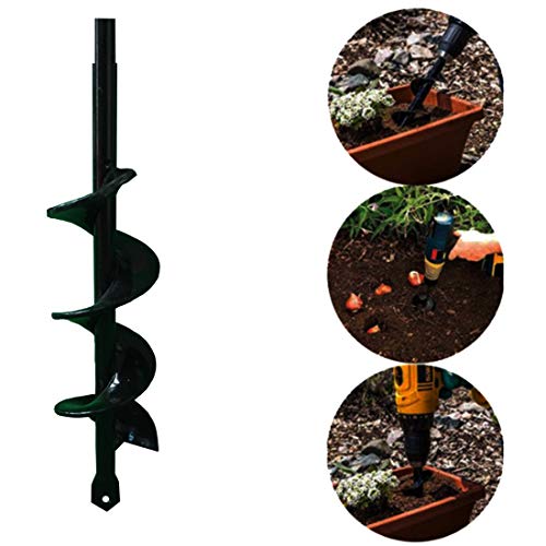 zosenda Garden Spiral Drill Bit, 1.6" x 8.7" Electric Cordless Replacement Planter Garden Auger Digger Drill Bit, Time Saving Hole Auger Digging Tool for Planting Trees Shrubs Deep Cultivating - Thumbnail 6