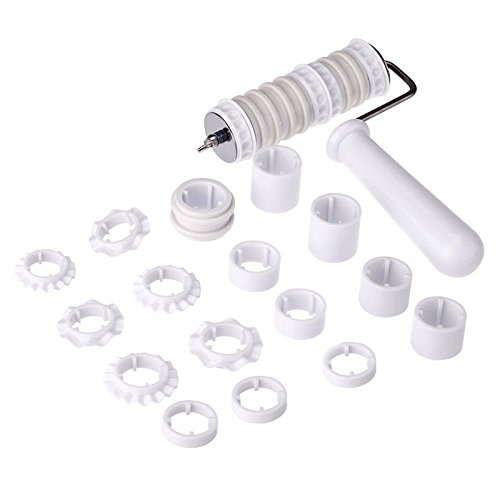 CHOP MALL ® Fondant Ribbon Cutter Roller Embosser Cake Decorating Set Tool - Thumbnail 3