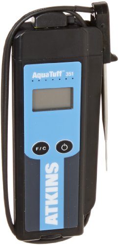 Cooper-Atkins 35140 Series 351 AquaTuff Wrap&Stow Waterproof Thermocouple Instruments with MicroNeedle Probe, -100 to +500 degrees F Temperature Range