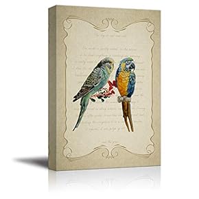 Canvas Wall Art Feather and Animals Canvas Prints Home Artwork Decoration for Living Room,Bedroom - 12x18 inches