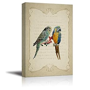 Feather and Animals Home Artwork for Living Room Bedroom