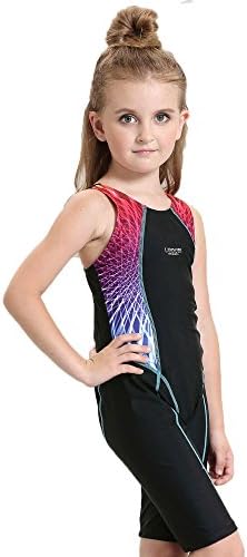 VERTAST Girls Athletic Competitive One-Piece Swimsuits Racerback Legsuit Swimwear for Age 4-15