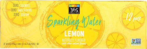 365 Everyday Value, Sparkling Water Lemon, 12 pack