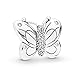 PANDORA Decorative Butterfly 925 Sterling Silver Charm - 797880CZ