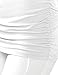 TWINTH Womens 3/4 Sleeve Dolman Drape Top with Side Shirring Loose Fit Tunic Top Plus Size White XX-Large