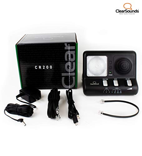 ClearSounds CR200 ClearRing Ring Signaler Booster with Flashing LED Strobe Ringer for Analog Telephones Landline - Thumbnail 6