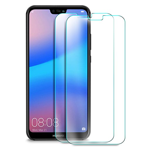 Huawei P20 lite Screen protector, KuGi Huawei Nova 3e Screen protector, 9H Hardness HD clear Tempered Glass Screen Protector for Huawei P20 lite/Nova 3e smartphone(2Pack)