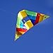 emma kites Mr. Coq Conyne Delta Kite 60-inch - RTF kit with Kite String - for Kids and Adults