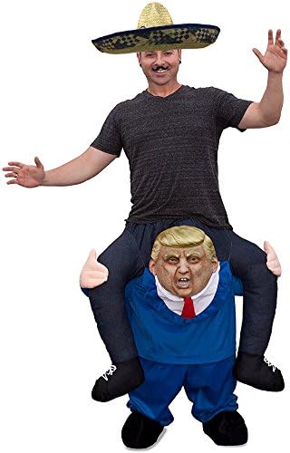 BlockBuster Costumes Custom Bundle President Trump Ride Along Piggyback A Mexican Funny Costume Bundle