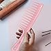 xnicx 3pcs Wide Tooth Detangling Comb Set - Curly, Wet, Thick Hair Brush - Macaron Pink