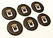 6 Black NFC Bubble Stickers NTAG213 by Tagstand - Fully programmable, and Works All NFC Enabled Devices