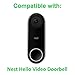 Wasserstein Adjustable Angle Wall Mount Compatible with Nest Hello Video Doorbell - Adjust Your Nest Hello flexibly (White)