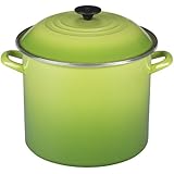 Le Creuset Enamel-on-Steel Covered Stockpot, 10-Quart, Palm