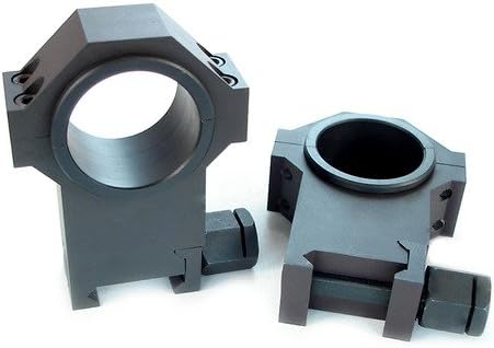 US Tactical Systems Steel 30mm Scope Rings with 1 in. Inserts, Matte Black 660003