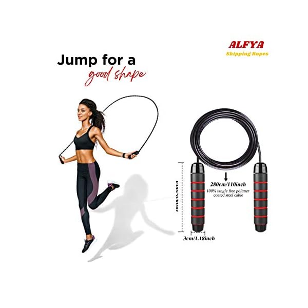 NA-Skipping-Rope-Adult-Jumping-Rope-Adjustable-For-Men-Women-Kids-Jump-Rope-For-Exercise-Fat-burning-Workout-Home-or-Gym-personal-Training-Rope-Pack NA Skipping Rope Adult - Jumping Rope Adjustable For Men Women Kids - Jump Rope For Exercise Fat burning Workout Home or…