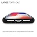 iPhone X Case, Patchworks [Level Silhouette Series] One Piece Triple Material TPU PC with Added Corner Cushion Drop Protection Bumper Frame Case for iPhone X / 10 - Black