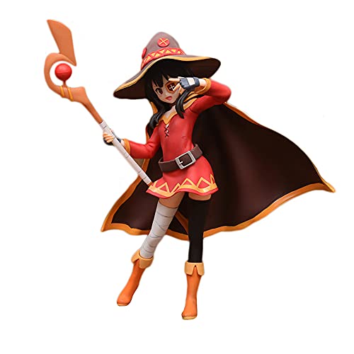 thumbnail image 2 of Anime Megumin/Aqua Action Figure - Konosuba PVC Collectible Statue, Desktop Decoration, 10cm/20cm 2 of 13