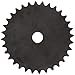 Martin Roller Chain Sprocket, Reboreable, Type A Hub, Single Strand, 25 Chain Size, 0.25