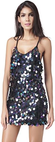 Imanid 2017 New Sexy Halter Sequins Strap Dress Midi Prom Party Women Dress for Spring/Summer , dark blue , xxl