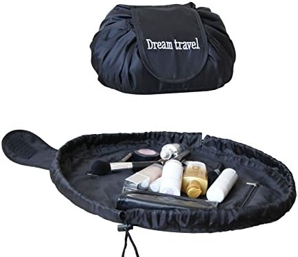 Portable Travel Magic Cosmetic Bag, Casual Large Capacity Lazy Makeup Bag, Toiletry Kit Organizer All-In-One Quick Pack Drawstring Storage Pouch