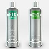 Amazon Keratin Professional Line BTX Smoothing Treatment & Green Tea Clarifying Shampoo 32oz Kit