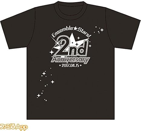 Amazon あんさんぶるスターズ 2nd Anniversary ファン感謝祭 イベントtシャツ ブラック Mサイズ 2周年記念グッズ アニメ 萌えグッズ 通販