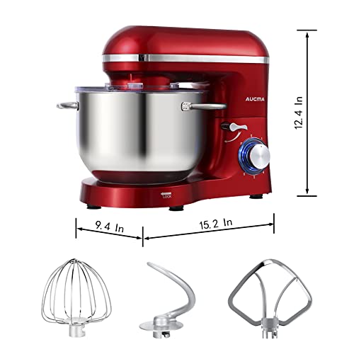 Aucma Stand Mixer,6.5QT 660W 6Speed TiltHead Food Mixer, Kitchen