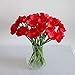 Mandy's 30pcs red Poppies Silk Artificial Flowers 12.5