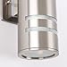 Naturous Outdoor Porch Light, Modern Outdoor Lighting Wall Sconce Stainless Steel 304 Brushed Nickel ETL Listed, Suitable for Garden,Villa