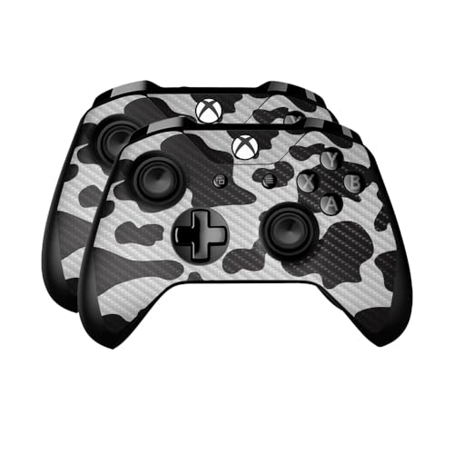Carbon Fiber Skin Compatible with Microsoft Xbox One Controller (2 Pack) - Cow…