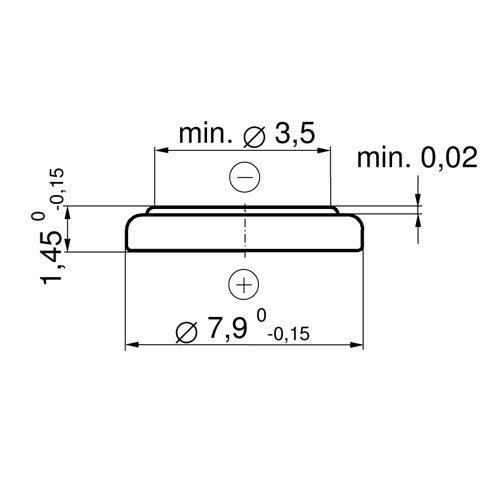 341 Watch battery - Strip of 5 Batteries
