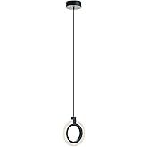 Halo 8'' LED Pendant Light - Black