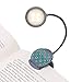 Vekkia Cute Rechargeable LED Eye-Care Book Light - Clip on Reading Light, 3 Levels, 1.8oz, Up to 40 Hours Reading. Great Gift for Readers (Grey)