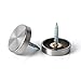 Alise Screw Covers Caps,Decorative Mirror Screws Cap Nails,1'' Dia SUS 304 Stainless steel Upholstery Screws Head Covers,Brushed Finish(Pack of 12)
