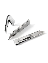 WORKPRO Juego de cuchillos plegables de 3 piezas con clip para el cinturón