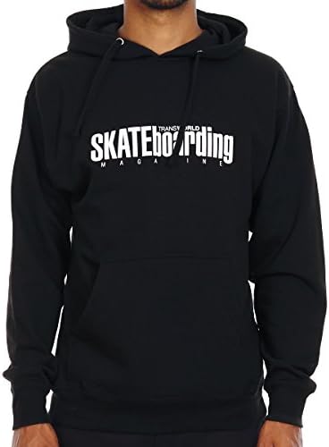 Transworld Skateboarding Black Tws Classic Logo Hoody (M, Black)