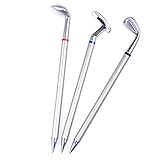Tinksky Pen Gift Creative Aluminum Alloy Ballpoint Pens Golf Club Ballpoint Pen Gift Set，3pcs