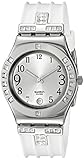 swatch Women's YLS430 Quartz Silver Dial Stainless Steel Watch