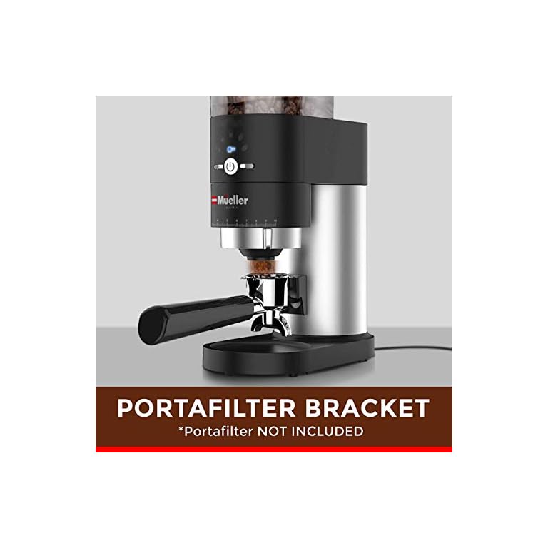Mueller UltraGrind Conical Burr Grinder Professional Series, Innovative Detachable PowderBlock