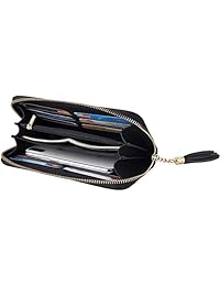 Travelambo - Cartera con borla para mujer, correa de muñeca